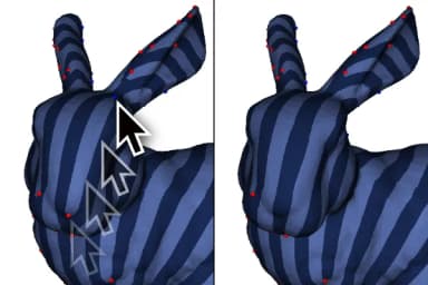 Fast Editing of Singularities in Field-Aligned Stripe Patterns